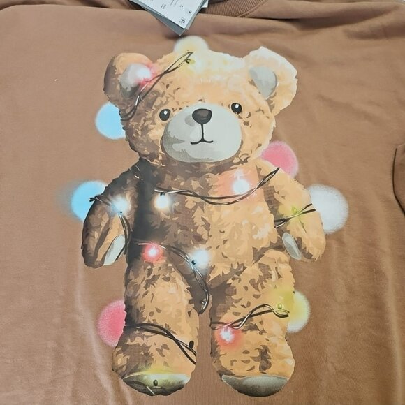 Grayson Threads Oversized Large Teddy Bear Sweatshirt Brown Christmas Sweater - Picture 2 of 8